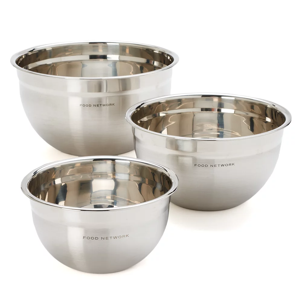 Food Network™ 3-pc. Stainless Steel Mixing Bowl Set 1 Food Network™ 3-pc. Stainless Steel Mixing Bowl Set