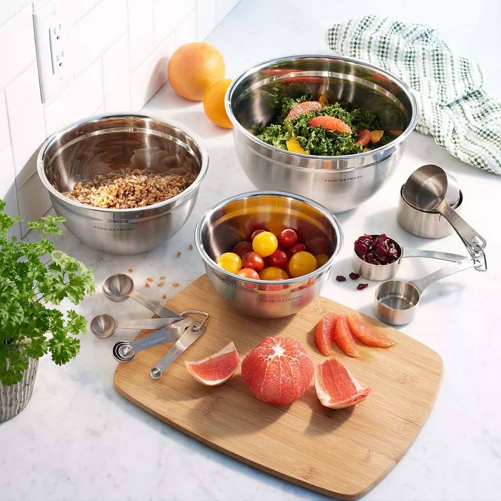 Food Network™ 3-pc. Stainless Steel Mixing Bowl Set 2 Food Network™ 3-pc. Stainless Steel Mixing Bowl Set - Image 2