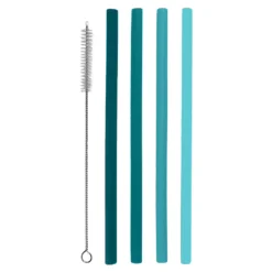 Food Network™ 5-pc. Aqua Smoothie Straw Set