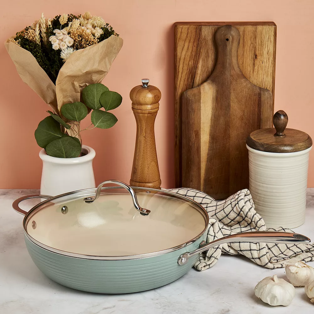 Food Network™ Farmstead 12-in. Covered Deep Skillet 2 Food Network™ Farmstead 12-in. Covered Deep Skillet - Image 2