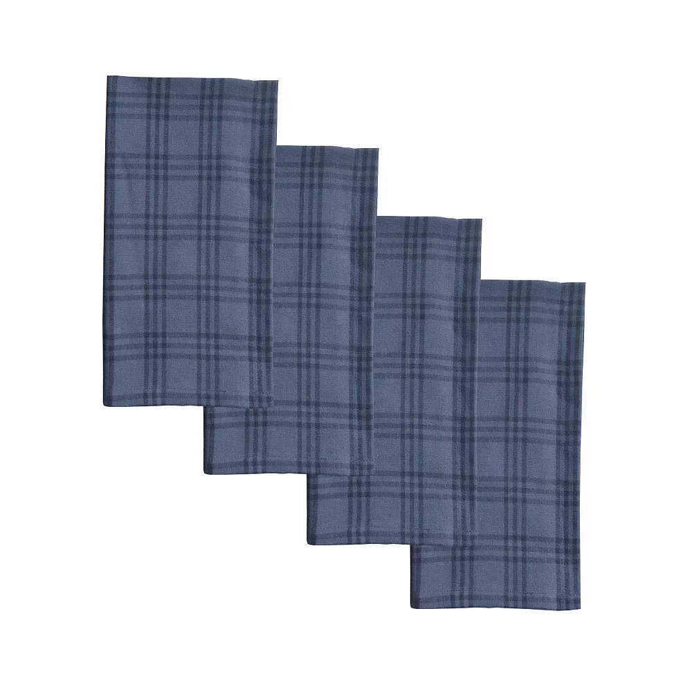 Food Network™ Blue Check Woven Dinner Napkin 4-pk. 1 Food Network™ Blue Check Woven Dinner Napkin 4-pk.