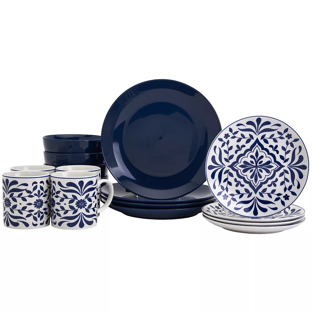 Food Network™ Bjorn Navy 16-pc. Dinnerware Set 1 Food Network™ Bjorn Navy 16-pc. Dinnerware Set