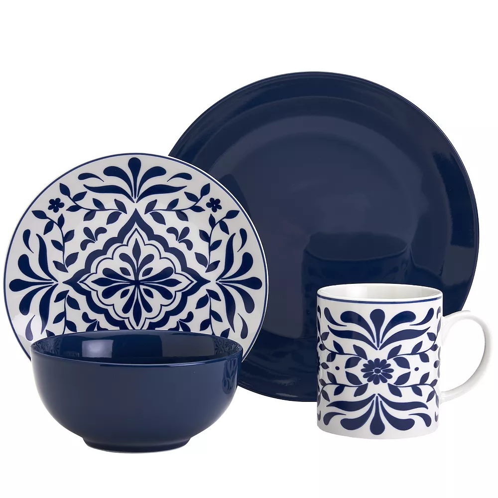 Food Network™ Bjorn Navy 16-pc. Dinnerware Set 2 Food Network™ Bjorn Navy 16-pc. Dinnerware Set - Image 2