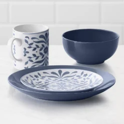 Food Network™ Bjorn Navy 16-pc. Dinnerware Set 8 Food Network™ Bjorn Navy 16-pc. Dinnerware Set -Food Network 5707794 ALT2