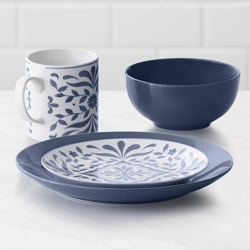 Food Network™ Bjorn Navy 16-pc. Dinnerware Set 3 Food Network™ Bjorn Navy 16-pc. Dinnerware Set - Image 3
